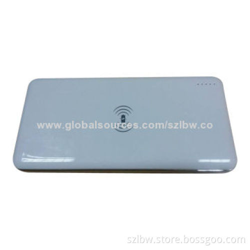 Qi Standard Wireless Charger/Power Bank for Smartphones, 5V/1.0A Input